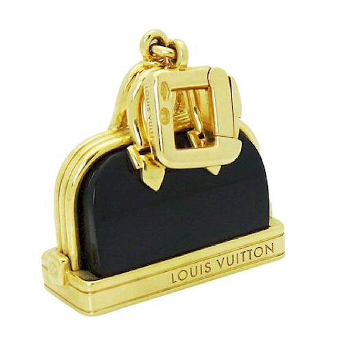 Louis Vuitton Alama 18k Yellow Gold Black Onyx Bag