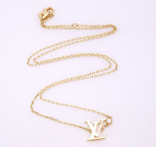 Louis Vuitton Idylle Blossom Pendant, Yellow Gold and Diamonds Gold. Size NSA