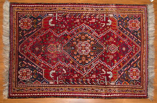 Persian Kashkai rug, approx. 3.8 x 5.4