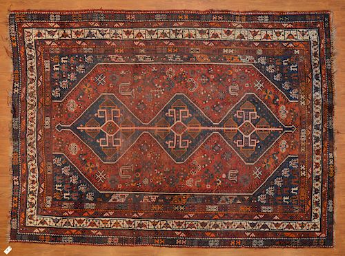 Antique Shiraz rug, approx. 7.8 x 10.4