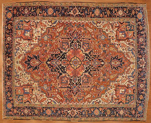 Antique Herez rug, approx. 8.4 x 10.4