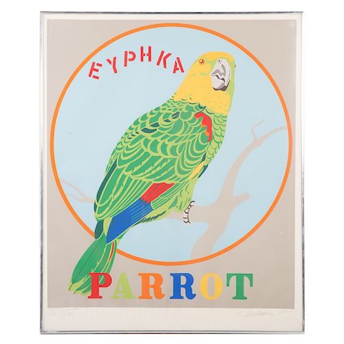 Robert Indiana. "Parrot," serigraph