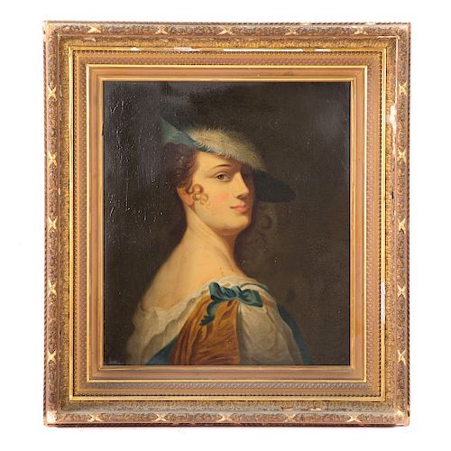 British School, c. 1800. Portrait of a Lady, oil