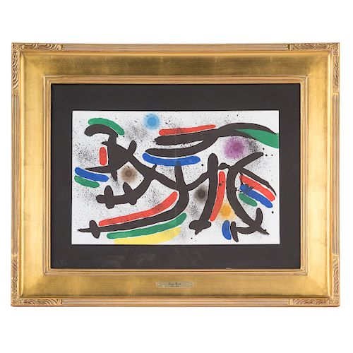 Joan Miro. "Lithographie Originale," lithograph