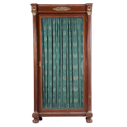 Empire style mahogany bronze mounted cabinet
