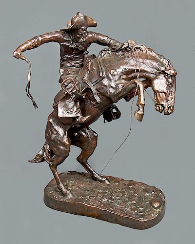 The Bronco Buster by Frederic Remington