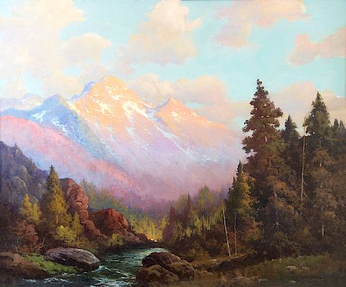 Rocky Mountain Stream by Robert W. Wood