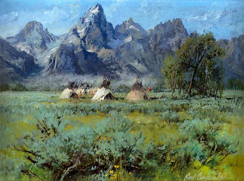 Antelope Flats Encampment by Earl Carpenter