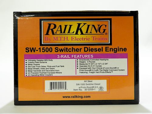 Rail King AK Steel SW-1500 Switcher Diesel Engine