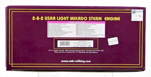 MTH Rutland USRA Light Mikado Steam Engine Train