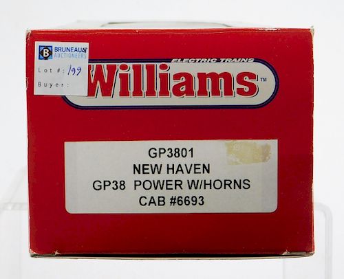 Williams New Haven GP38 Power Cab Electric Train