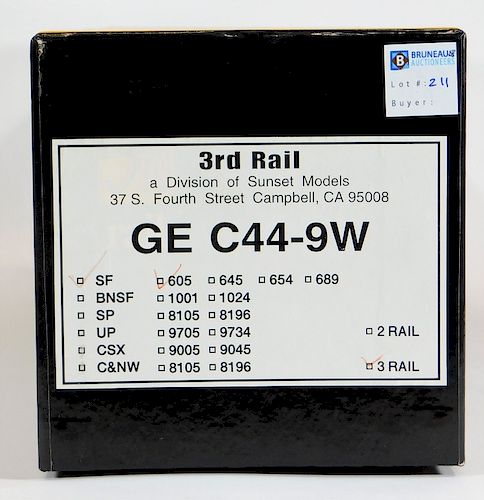 3rd Rail G2 C44-9W #605 O Gauge Electric Train