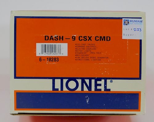 Lionel Dash-9 CSX CMD O Gauge Electric Train