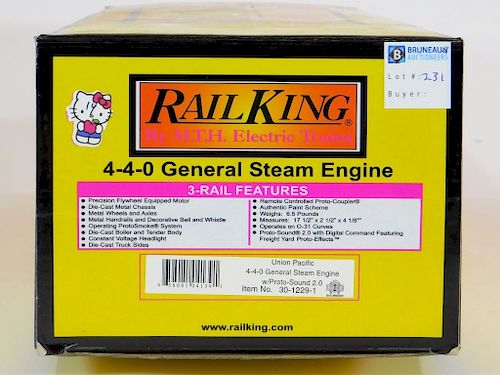 Rail King Union Pacific 4-4-0 Steam Engine Train