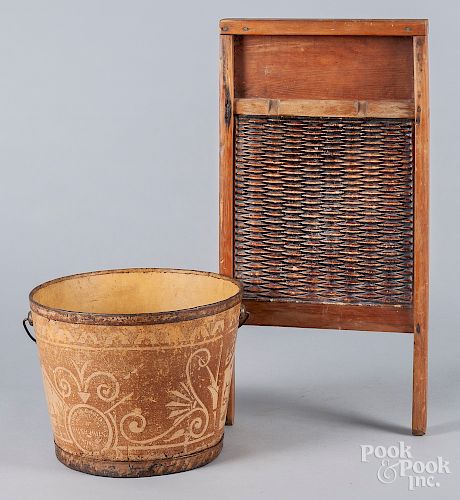Dimock Gould pressed paper bucket