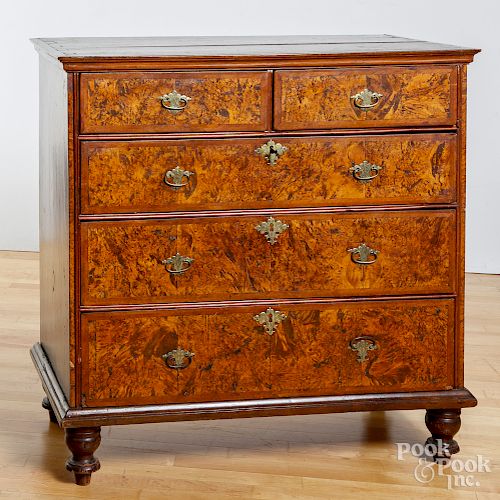 New England William and Mary high chest top