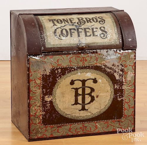 Painted Tone Bro's Coffee tin