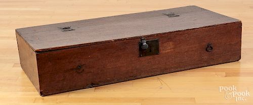 English oak document or instrument case