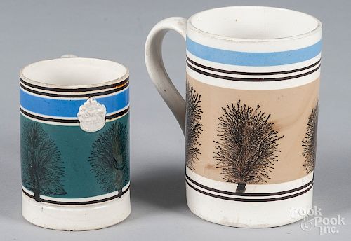 Two mocha mugs