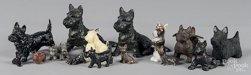 Group of Scottie dog figurines