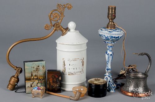 Miscellaneous group of decorative accessories.