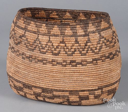 Southwest Native American coiled basket