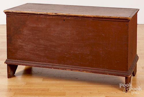 New England painted pine blanket chest