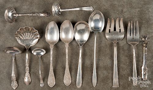 Group of sterling silver serving utensils