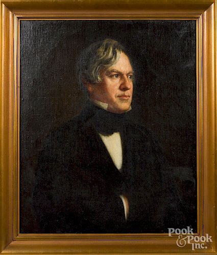 George Healy, oil on canvas portrait