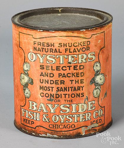 Scarce Chicago oyster tin