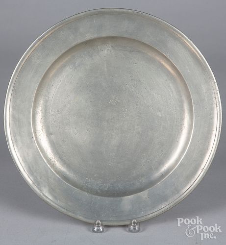 Boston pewter charger