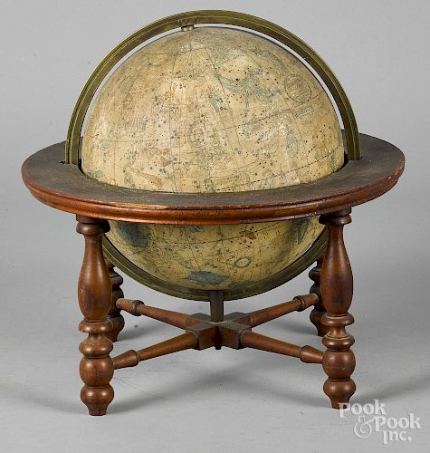 Merriam & Moore table top celestial globe