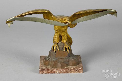 Gilt bronze eagle