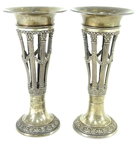Antique English Sterling Candlestick Holders