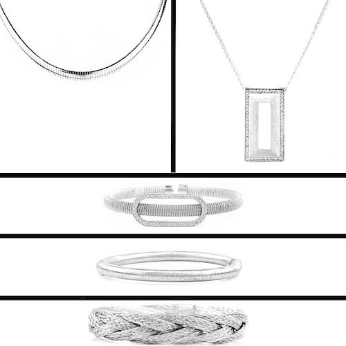 Five (5) Pieces Sterling Silver Jewelry.