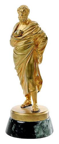 Gilt Bronze Figure of Socrates
