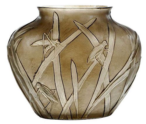 Phoenix Glass Grasshopper Vase