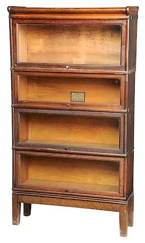A Vintage Oak Stack Bookcase
