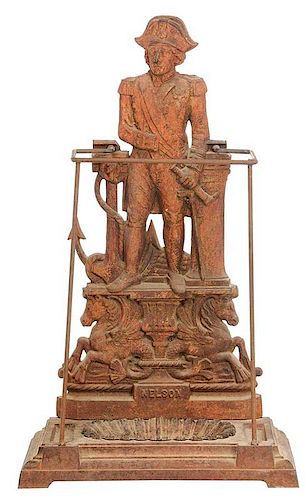 Horatio Nelson Figural Cast Iron Umbrella Stand