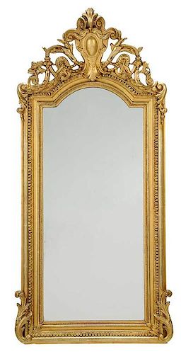 A French Victorian Giltwood Mirror