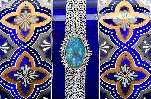 Chopard 18kt. Diamond & Opal Watch