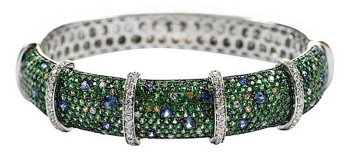 18kt. Diamond & Gemstone Bracelet
