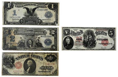 Four United States Oversized Notes