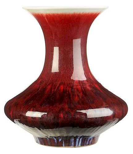 Monumental Sang de Beouf Vase