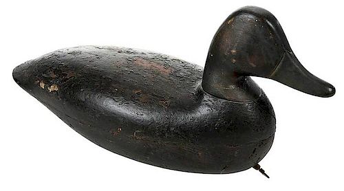 Black Duck Decoy Attributed to Harry Shourds
