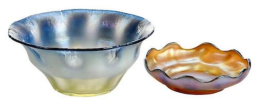 Two Tiffany Favrile Bowls
