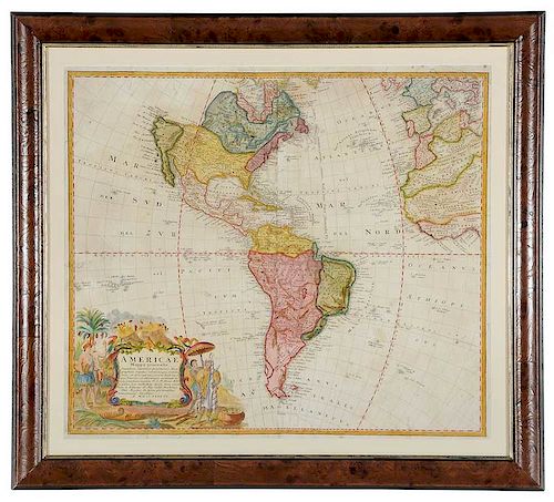 Homann, Americae, Mappa Generalis