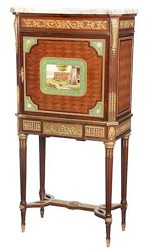 Louis XVI Style Bronze Mounted Cabinet