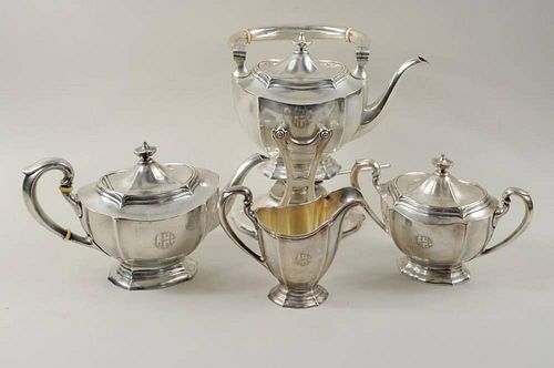 Dominick & Haff Sterling Silver Tea Set