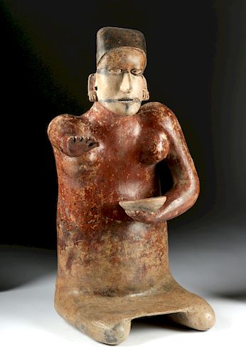 Jalisco Ameca Pottery Female Figure, ex-Hollywood